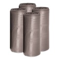 Trash & Waste Bins | Boardwalk H6639SGKR01 33 Gallon 1.1 mil 33 in. x 39 in. Perforated Roll Low-Density Can Liners - Gray (25 Bags/Roll, 4 Rolls/Carton) image number 0