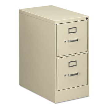 Alera 25470 15 in. x 25 in. x 28.38 in. Letter-Size 2-Drawer Economy Vertical File - Putty