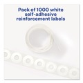 Notebooks & Pads | Avery 05720 0.25 in. Diameter Dispenser Pack Hole Reinforcements - White (1000/Pack) image number 1