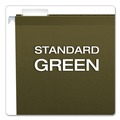 File Folders | Pendaflex 04153 1/5 1/5-Cut Tabs Legal Size Reinforced Hanging File Folders with Printable Tab Inserts - Standard Green (25/Box) image number 2