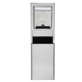 Trash & Waste Bins | Georgia-Pacific 59491 GP Stainless Steel Trash Receptacle Unit (16 in. on Center Studs) image number 3