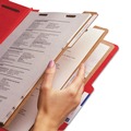 File Folders | Smead 19095 Eight-Section Pressboard Top Tab Classification Folders - Bright Red/Legal Size (10/Box) image number 5