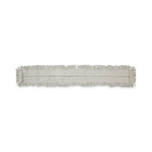 Mops | Boardwalk BWK1660CT 60w x 5d Cut-End Disposable Cotton Dust Mop Head (12/Carton) image number 0