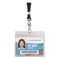 Label & Badge Holders | Advantus 91132 4.13 in. x 3.75 in. Horizontal Resealable Badge Holders Combo Pack with 36 in. Lanyard (20/Pack) image number 2