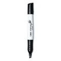 Washable Markers | BIC GDEM11 BLK Intensity Low Odor Chisel Tip Dry Erase Marker - Broad/Black (1-Dozen) image number 2