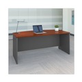 Office Desks & Workstations | Bush WC24446 Series C 71.13 in. x 36.13 in. x 29.88 in. Collection Bow Front Desk - Hansen Cherry/Graphite Gray image number 1