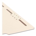 File Folders | Smead 14535 0.75 in. Expansion 2 Fasteners Letter Size 11-pt SuperTab Reinforced Guide Height Fastener Folders - Manila (50/Box) image number 5