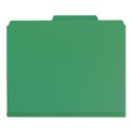 File Folders | Smead 14063 2 in. Expansion Recycled Pressboard 6-Fastener Classification Folders - Letter Size/Green Exterior (10/Box) image number 1