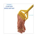 Just Launched | Boardwalk BWK501OR 5 in. Headband Cotton/Synthetic Fiber Super Loop Wet Mop Head - Small, Orange (12/Carton) image number 5