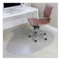 Office Chair Mats | ES Robbins 122775 66 in. x 60 in. Contour EverLife Chair Mats for Medium Pile Carpet - Clear image number 0