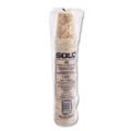  | SOLO 378MS-0029 8 oz. Printed Mistique Polycoated Hot Paper Cup - Brown (1000/Carton) image number 4