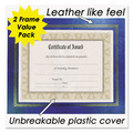 Office Decor | NuDell 21201 8.5 in. x 11 in. Leatherette Document Frame - Blue (2/Pack) image number 1