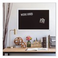 Bulletin Boards | U Brands 2073U00-01 30 x 20 Magnetic Chalkboard with Decor Frame - Black Surface/White Wood Frame image number 1