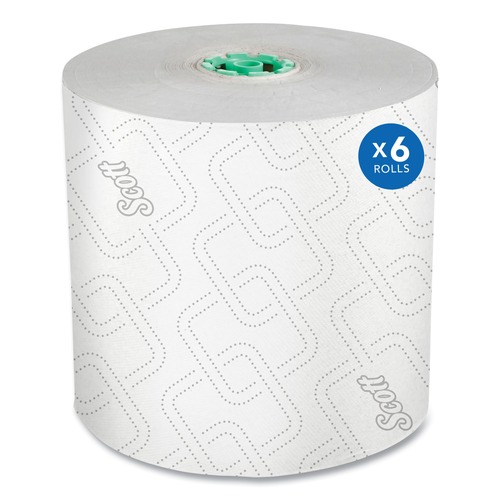 Paper Towels and Napkins | Scott 25700 1,150 ft. 1-Ply Pro Hard Roll Paper Towels with Elevated Scott Design - Green Core Only (6-Rolls/Carton) image number 0