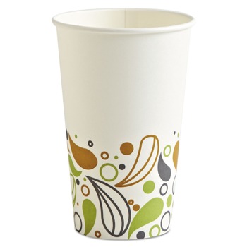 JUST LAUNCHED | Boardwalk BWKDEER16HCUP 16 oz. Deerfield Printed Paper Hot Cups (50 Cups/Sleeve, 20 Sleeves/Carton)