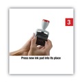 Just Launched | COSCO 2000PLUS 011034 Model S 360 1.75 in. x 1 in. 2-Color "Received" Self-Inking Message Dater - Blue/Red image number 7