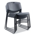 Office Chairs | Alera ALECA671 18.50 in. Seat Height Resin Stacking Chair Supports Up to 275 lbs. - Black Seat, Black Back, Black Base (4/Carton) image number 0