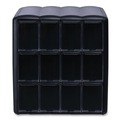Desk Accessories & Office Organizers | FLAVIA 25200002 15.2 in. x 17.2 in. x 16.3 in. 12-Compartments Four Column Merchandiser - Black image number 4
