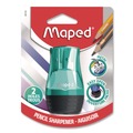 Pencil Sharpeners | Maped Helix 069149 Tonic 2-Hole Canister Pencil Sharpener, 3.74 x 1.6 x 4.92, Randomly Assorted Colors image number 0