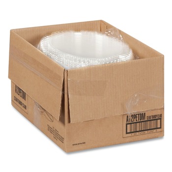  | WNA WNA A12PETDM 12 in. Diameter x 2.75 in. h Caterline Plastic Dome Lids - Clear (25/Carton)