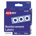 Notebooks & Pads | Avery 05729 0.25 in. Diameter Dispenser Pack Hole Reinforcements - White (200/Pack) image number 0