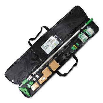 Unger TRS00 13-Piece Cleaning Kit For Walls with Vinyl Nylon Case - Green (1 Kit)