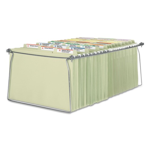 File Folders | Smead 64873 Steel Hanging Folder Drawer Frame - Legal, Gray (2/Pack) image number 0