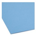 File Folders | Smead 17040 0.75 in. Expansion 2 Fasteners Legal Size Top Tab Colored Fastener Folders - Blue Exterior (50/Box) image number 3