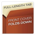 File Folders | Pendaflex 1534G-OX 5.25 in. Expansion Letter Size Standard Expanding File Pockets - Redrope (10/Box) image number 4