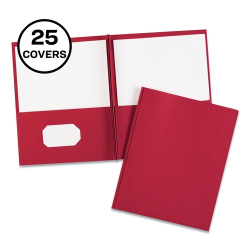 Just Launched | Avery 47979 0.5 in. Capacity 11 in. x 8.5 in. Prong Fastener Two-Pocket Folder - Red (25/Box) image number 0