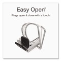 Binders | Cardinal 10341 4 in. Capacity 11 x 8.5 Premier Easy Open ClearVue Locking Slant-D Ring Binder - Black image number 2