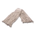 Mops | Carlisle 369716B00 16 oz Full Weight Cut End Cotton Mop Head - White image number 3