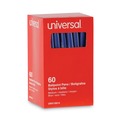 Pens | Universal UNV15614 1 mm Medium Blue Ink Stick Ballpoint Pens (60/Pack) image number 0