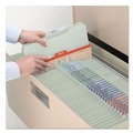 File Folders | Smead 14982 2 in. Expansion 2/5-Cut Two SafeSHIELD Coated Fasteners Letter Size Recycled Pressboard Folders - Gray-Green (25/Box) image number 6