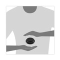 Cups and Lids | Dart TL1224TGB Solo Traveler Sip Through Lids for ThermoGuard 12 oz to 24 oz Hot Cups - Black (1200/Carton) image number 3
