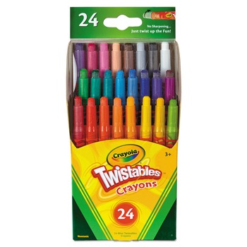 Crayola 529724 Twistables Mini Crayons (24/Pack)