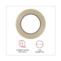 Tapes | Universal UNV30024 3 in. Core 24 mm. x 54.8 m. #120 Utility Grade Filament Tape - Clear (1-Roll) image number 4