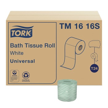 Tork TM1616S 2-Ply Septic Safe Universal Bath Tissue - White (96/Carton)