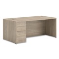 Office & Office Supplies | HON H105896L.LKI1LKI1 10500 Series 72 in. x 36 in. x 29.5 in. Single Full-Height Pedestal Desk - Kingswood Walnut image number 0