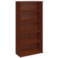 Office Filing Cabinets & Shelves | Bush WC24414 35.63 in. x 15.38 in. x 72.78 in. Series C Collection Five-Shelf Bookcase - Hansen Cherry image number 0