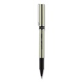 Pens | uni-ball 60052 Deluxe 0.7 mm Stick Roller Ball Pen - Black Ink/Champagne/Black Barrel/Fine (1-Dozen) image number 2