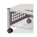 Office Desks & Workstations | Vertiflex VF52005 21.5 in. x 17.88 in. x 11.5 in. 90 lbs. Capacity 2 Shelves Metal Underdesk Machine Stand - Matte Gray image number 6