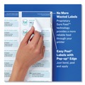 Labels | Avery 06522 Easy Peel 2 in. x 4 in. Mailing Labels with Sure Feed Technology - Glossy Clear (10/Sheet, 10 Sheets/Packt) image number 2