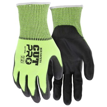  | MCR Safety 9277PUL Cut Pro Gloves - Large/Black/Lime (1-Dozen)