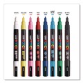 Arts & Crafts Supplies | uni-ball PC5M8C Water-Based Paint Markers - Medium Bullet Tip/Assorted Colors (8/Pack) image number 3