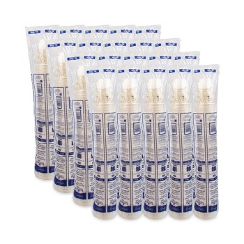 SOLO R9N-J8000 ProPlanet Seal Symphony Design Wax-Coated 9 oz. Cold Paper Cups - Beige/White (2000/Carton)