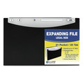 Sheet Protectors | C-Line 48221 12 in. Expansion 1/5-Cut Tabs 21-Pocket Stand-Up Design Expanding File - Legal Size/Black image number 1
