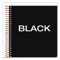 Notebooks & Pads | TOPS 63828 (100) 8.5 in. x 6.75 in. Sheets 1-Subject Narrow Rule JEN Action Planner - Black Cover image number 5