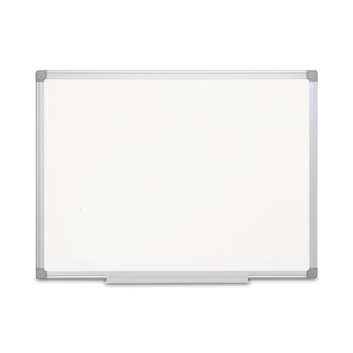 White Boards | MasterVision CR0620030 Earth Silver 36 in. x 24 in. Easy Clean Magnetic Dry Erase Boards - White Surface/Satin Aluminum Frame image number 0