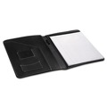 Notebooks & Pads | Universal UNV32660 Leather-Look Pad Folio with Inside Flap Pocket and Card Holder - Black image number 1